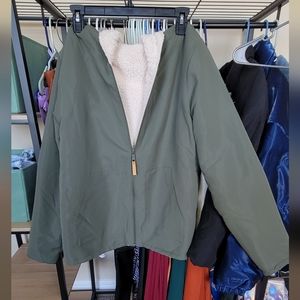 UNITED BY BLUE Recycled Reversible Sherpa Jacket